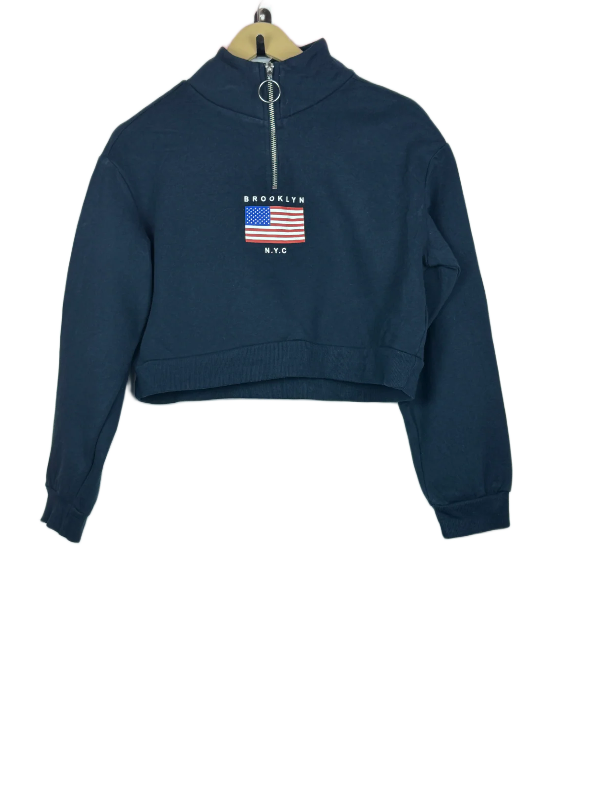 Winter Crop Tops | H&M | Preloved Branded | Blue Cotton | Premium | OTS Thrift Store Karachi Pakistan