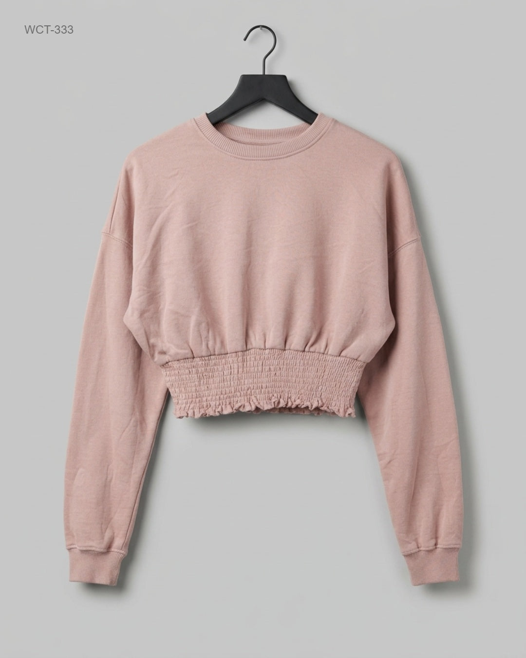 Secondhand Branded Winter Crop Tops by H&M, Pink Cotton fabric, Premium condition, for Womens - Online Thrift Shop Karachi Pakistan