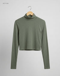 Zara (WCT-338) Mock Neck Crop Top