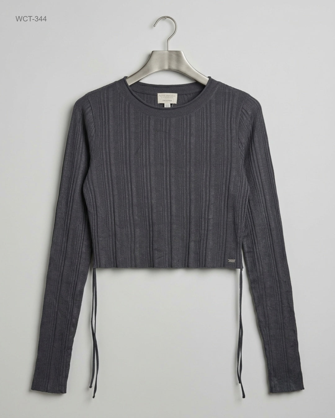 Premium Condition Winter Crop Tops | Preloved PULL&BEAR | Gray Polyester | Thrift Shop for Womens Karachi Pakistan | OTS