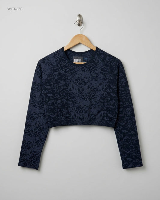 Winter Crop Tops | Primark | Preloved Branded | Black Polyester | Premium | OTS Thrift Store Peshawar Pakistan