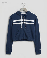 HOLLISTER (WCT-361) Cropped Zip-Up Hoodie