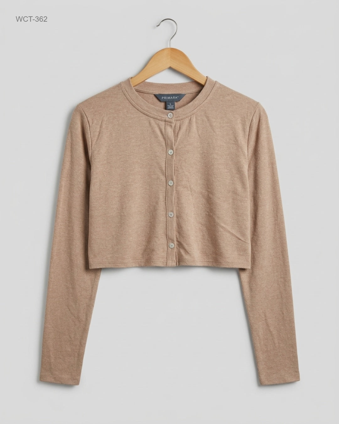 Winter Crop Tops | Primark | Preloved Branded | Brown Cotton | Premium | OTS Thrift Store Lahore Pakistan