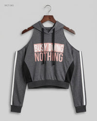 SELECT (WCT-363) Crop Top Hoodie