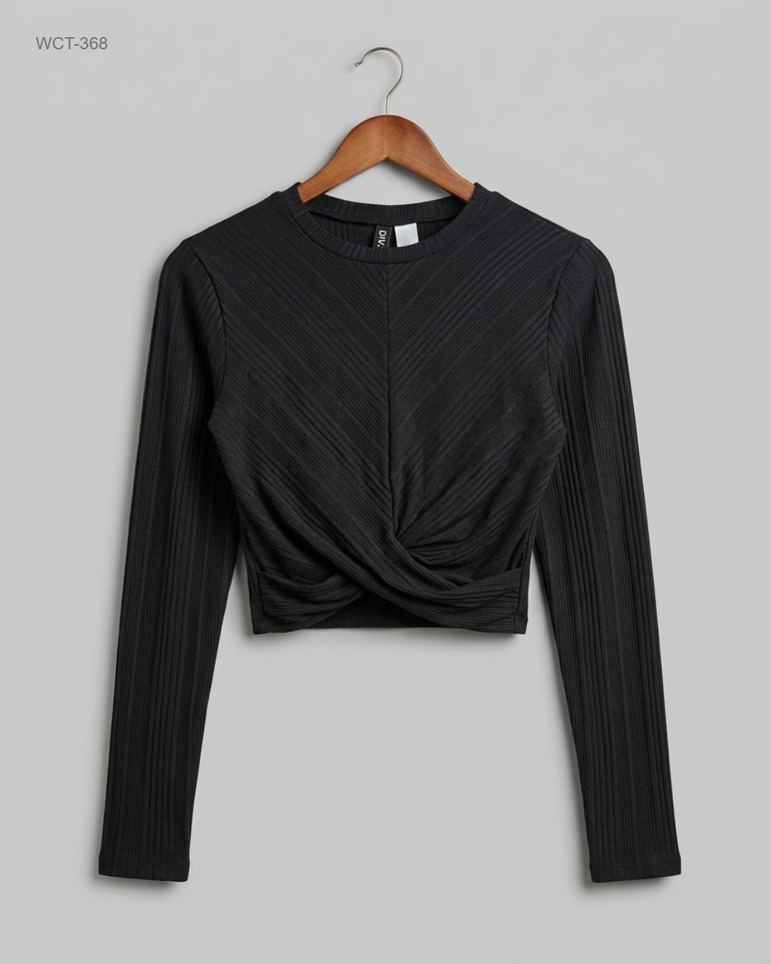 Winter Crop Tops | H&M | Preloved Branded | Black Polyester | Premium | OTS Thrift Store Lahore Pakistan