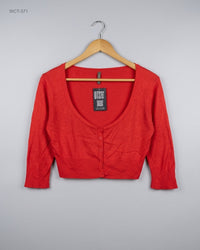 TOM WOLFE (WCT-371) Cropped Knit Cardigan