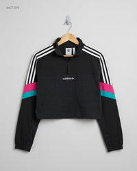ADIDAS (WCT-376) Cropped Half-Zip Track Top