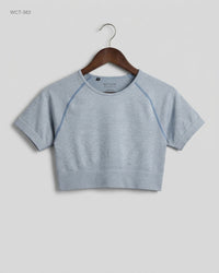 CUT LABEL (WCT-383) Seamless Workout Crop Top