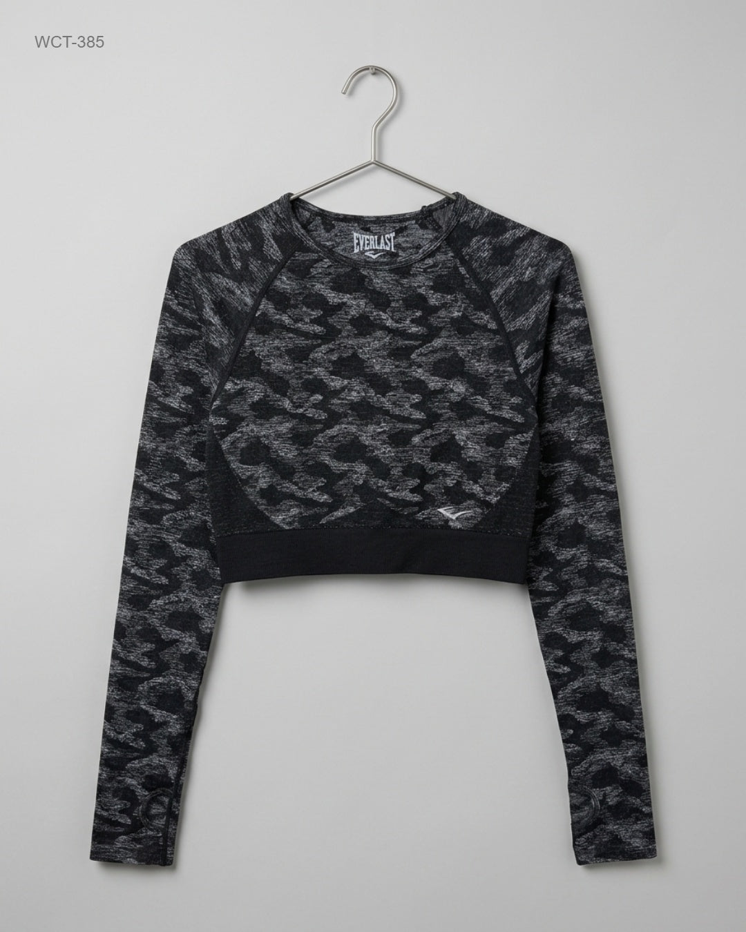 UK Imported secondhand Winter Crop Tops - EVERLAST brand, Gray Polyester, Premium condition, for Womens - Online Thrift Store Islamabad Pakistan