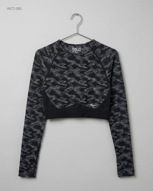 UK Imported secondhand Winter Crop Tops - EVERLAST brand, Gray Polyester, Premium condition, for Womens - Online Thrift Store Islamabad Pakistan