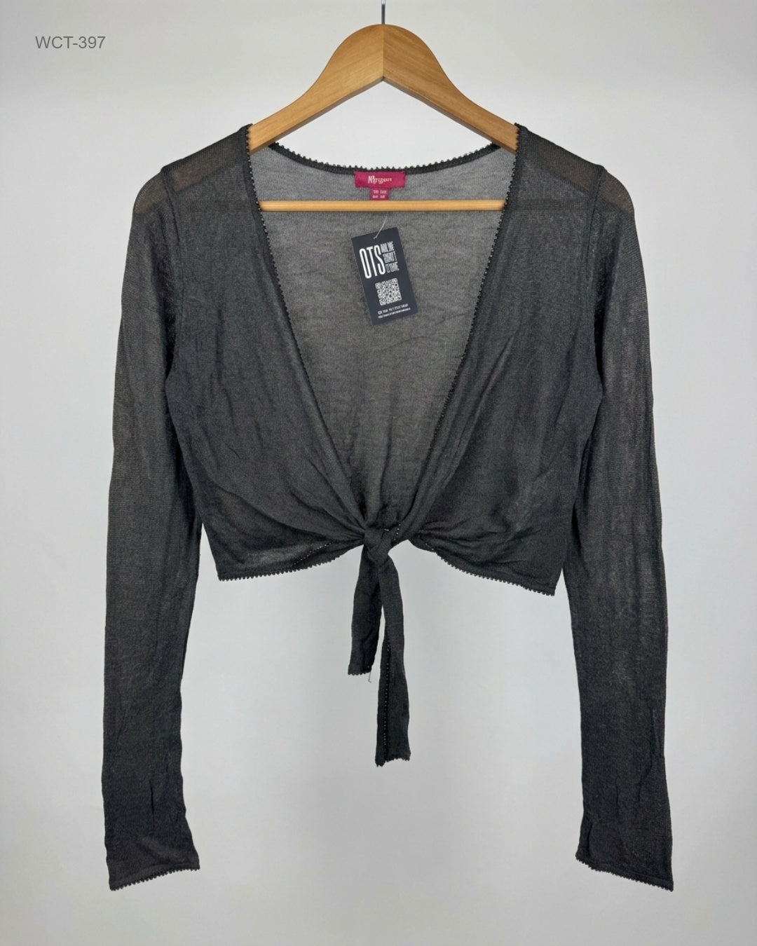 Monsoon (WCT-397) Tie-Front Cropped Bolero