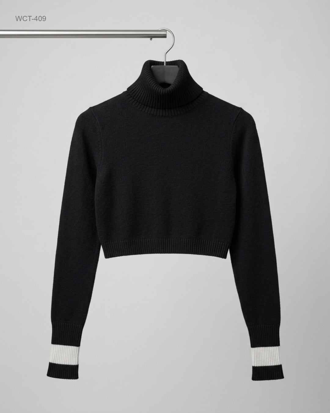 Zara (WCT-409) Cropped Turtleneck Sweater