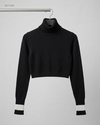 Zara (WCT-409) Cropped Turtleneck Sweater