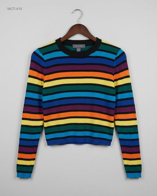 Secondhand Branded Winter Crop Tops by Primark, Multi Cotton fabric, Premium condition, for Womens - Online Thrift Shop Lahore Pakistan