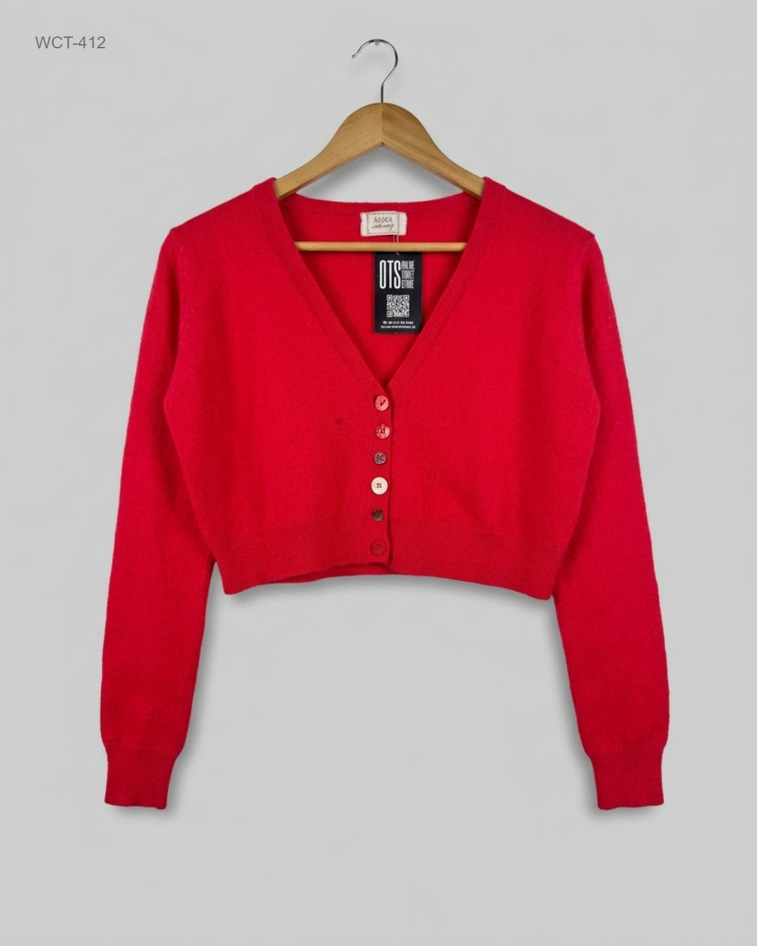 CUT LABEL (WCT-412) Cropped Cardigan