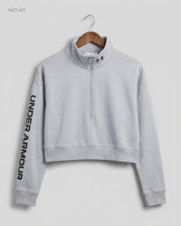 UNDER ARMOUR (WCT-437) Quarter-Zip Cropped Sweatshirt