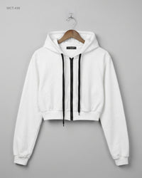 Shein (WCT-439) Cropped Zip-Up Hoodie