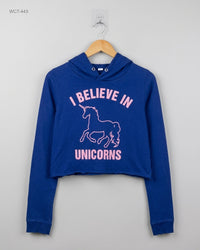 H&M (WCT-443) Graphic Cropped Hoodie