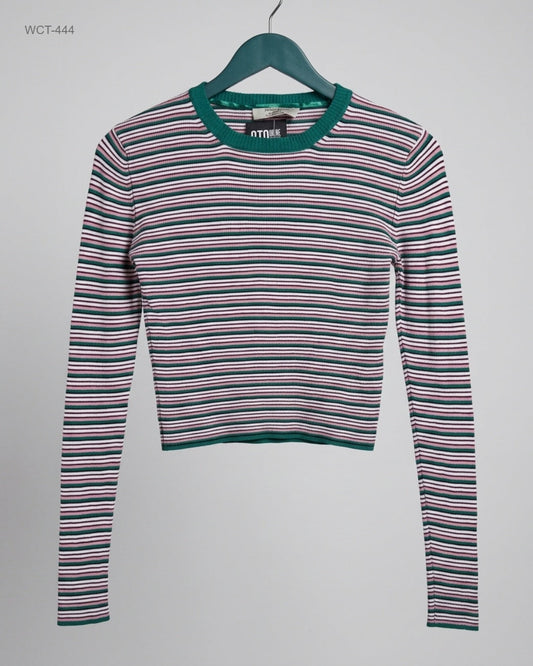 Premium Condition Winter Crop Tops | Preloved PULL&BEAR | Multi Polyester | Thrift Shop for Womens Lahore Pakistan | OTS