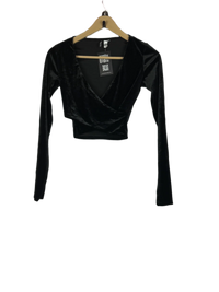 Black Winter Crop Top by H&M (WCT-45)