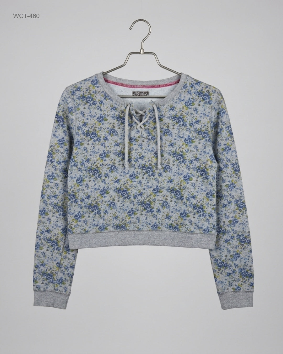 UK Imported secondhand Winter Crop Tops - B SOUL brand, Gray Cotton, Premium condition, for Womens - Online Thrift Store Islamabad Pakistan