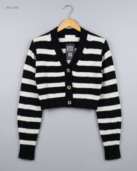 Primark (WCT-461) Cropped Striped Cardigan