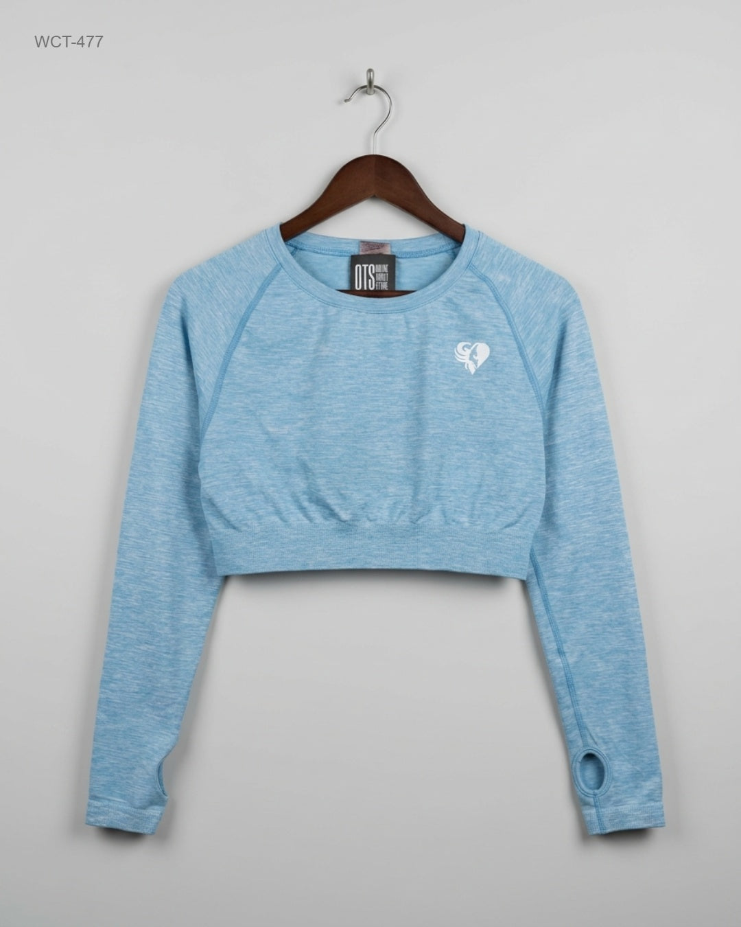 CUT LABEL (WCT-477) Athletic Crop Top