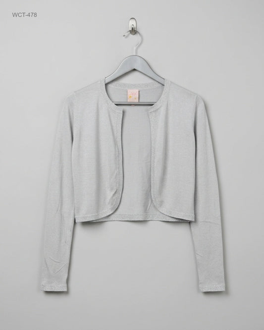 Winter Crop Tops | NEO | Preloved Branded | Gray Cotton | Premium | OTS Thrift Store Islamabad Pakistan