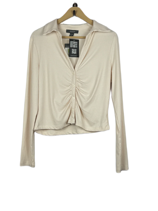 Secondhand Branded Winter Crop Tops by Primark, offWhait Polyester fabric, Premium Plus condition, for Women - Online Thrift Shop Karachi Pakistan