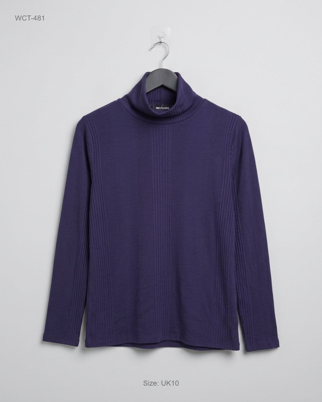 M&S (WCT-481) Ribbed Turtleneck Top