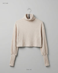 SHEIN (WCT-486) Cropped Turtleneck Sweater