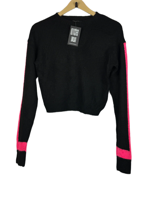 Shop Excellent Winter Crop Tops by Primark | Preloved Branded Clothes | Black Acrylic | Women | OTS Thrift Store Islamabad Pakistan