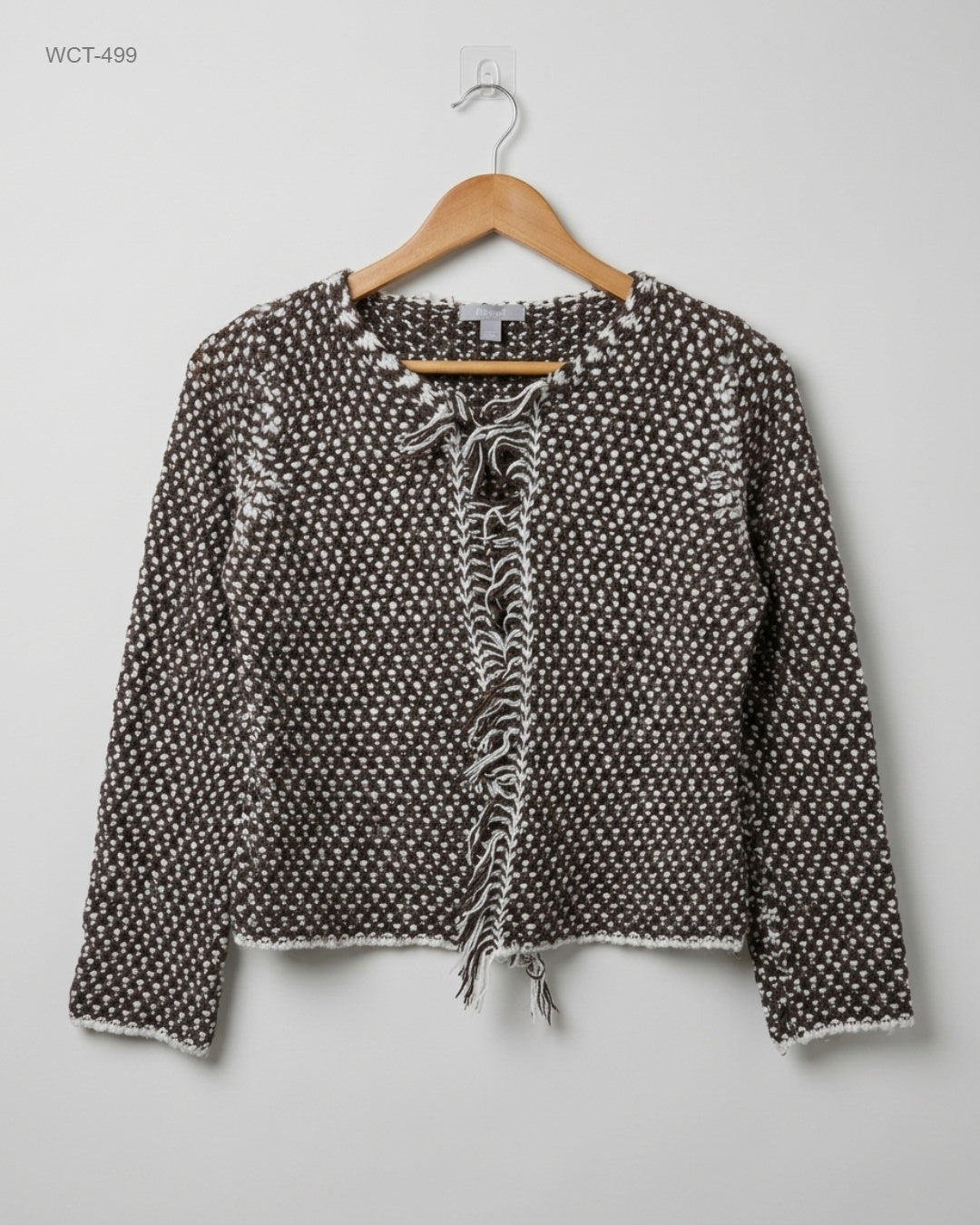 Per Una (WCT-499) Textured Fringe Cardigan