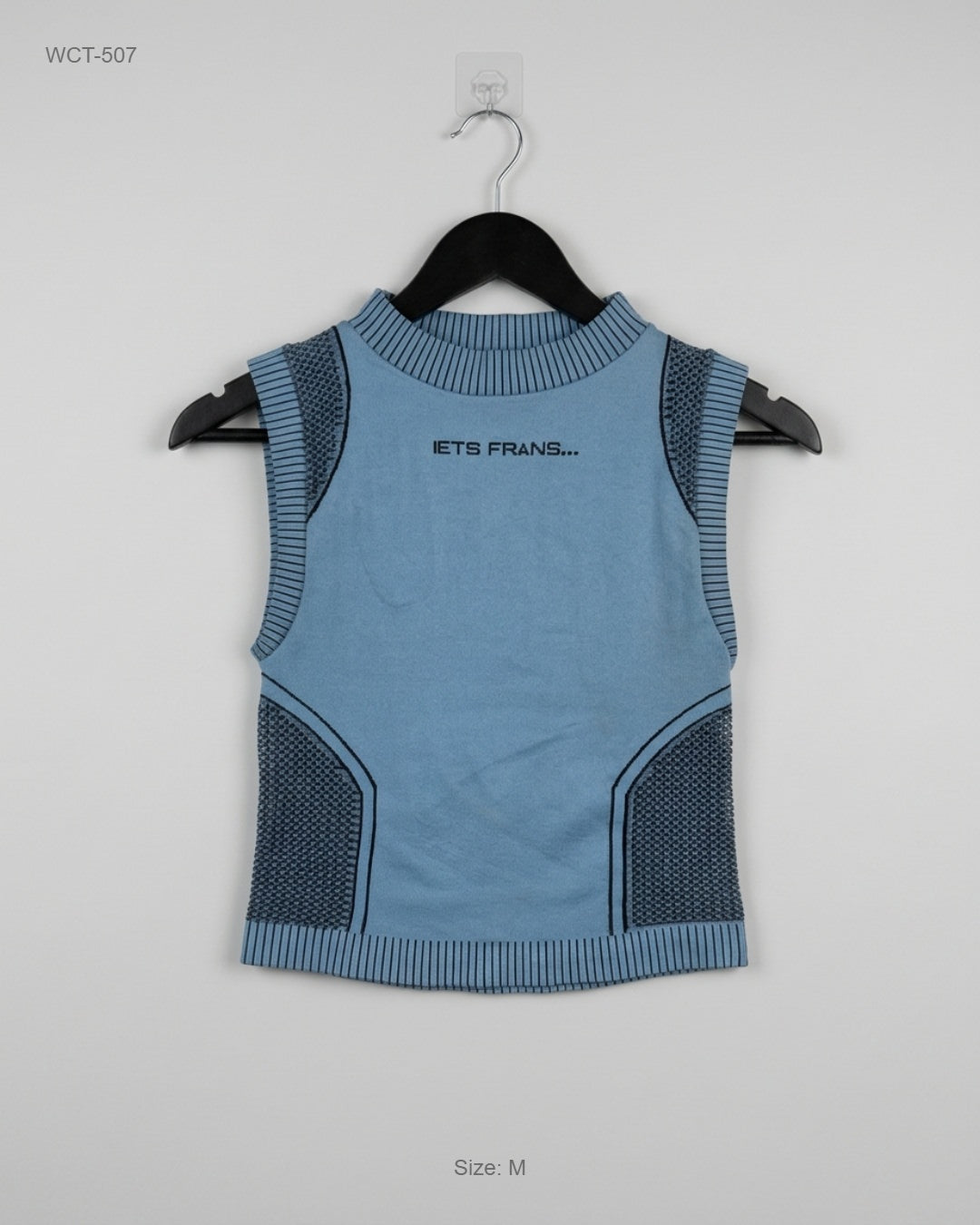 Iets Frans (WCT-507) Sleeveless Mock-Neck Top
