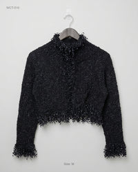 Sara (WCT-510) Popcorn Texture Long-Sleeve Top