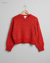 MONKL (WCT-515) Cropped Knit Sweater