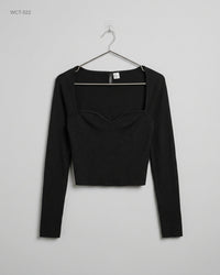 H&M (WCT-522) Sweetheart Neck Long Sleeve Top
