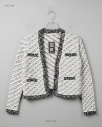 Miss Selfridge (WCT-537) Textured Open-Front Cardigan