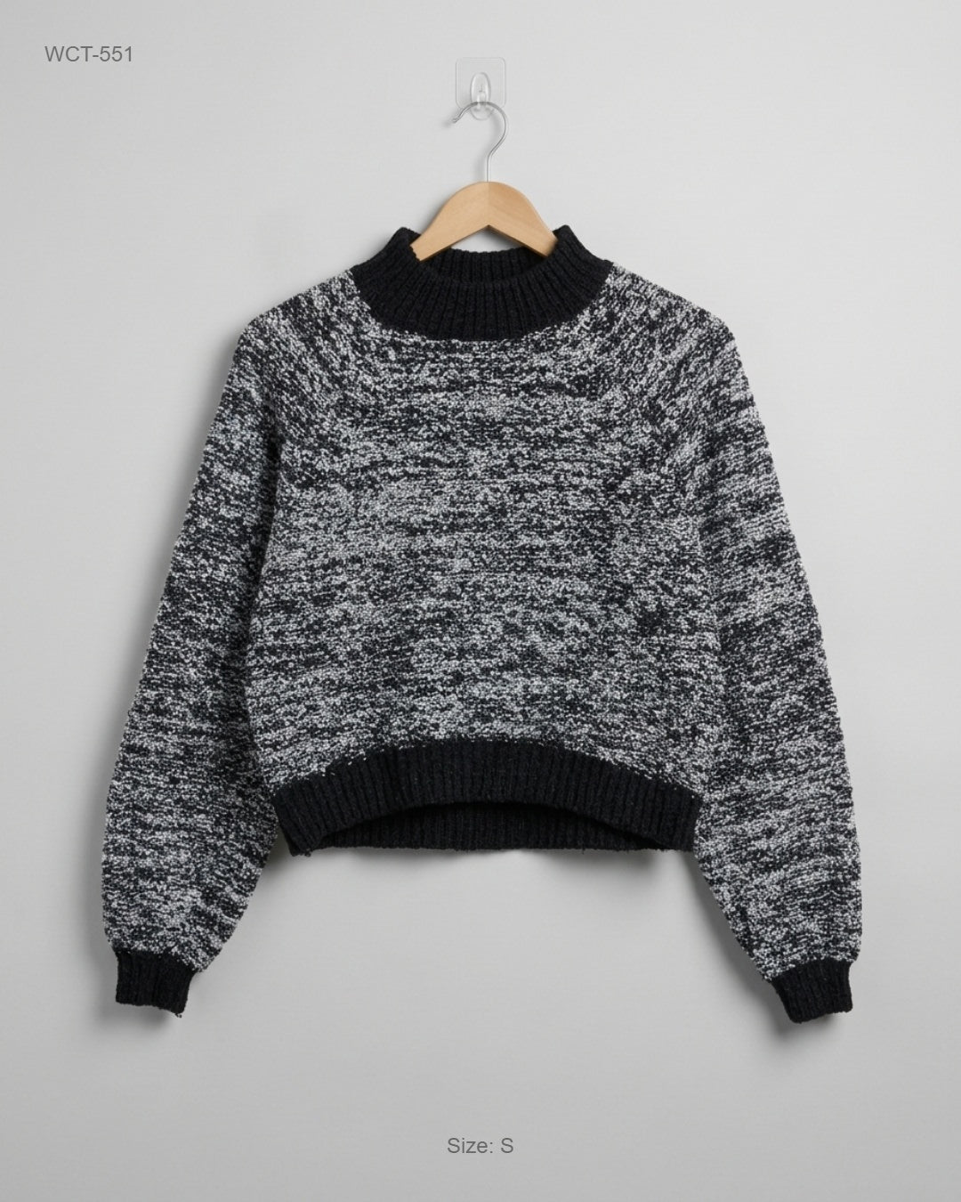 Threadbare (WCT-551) Cropped Mock Neck Sweater
