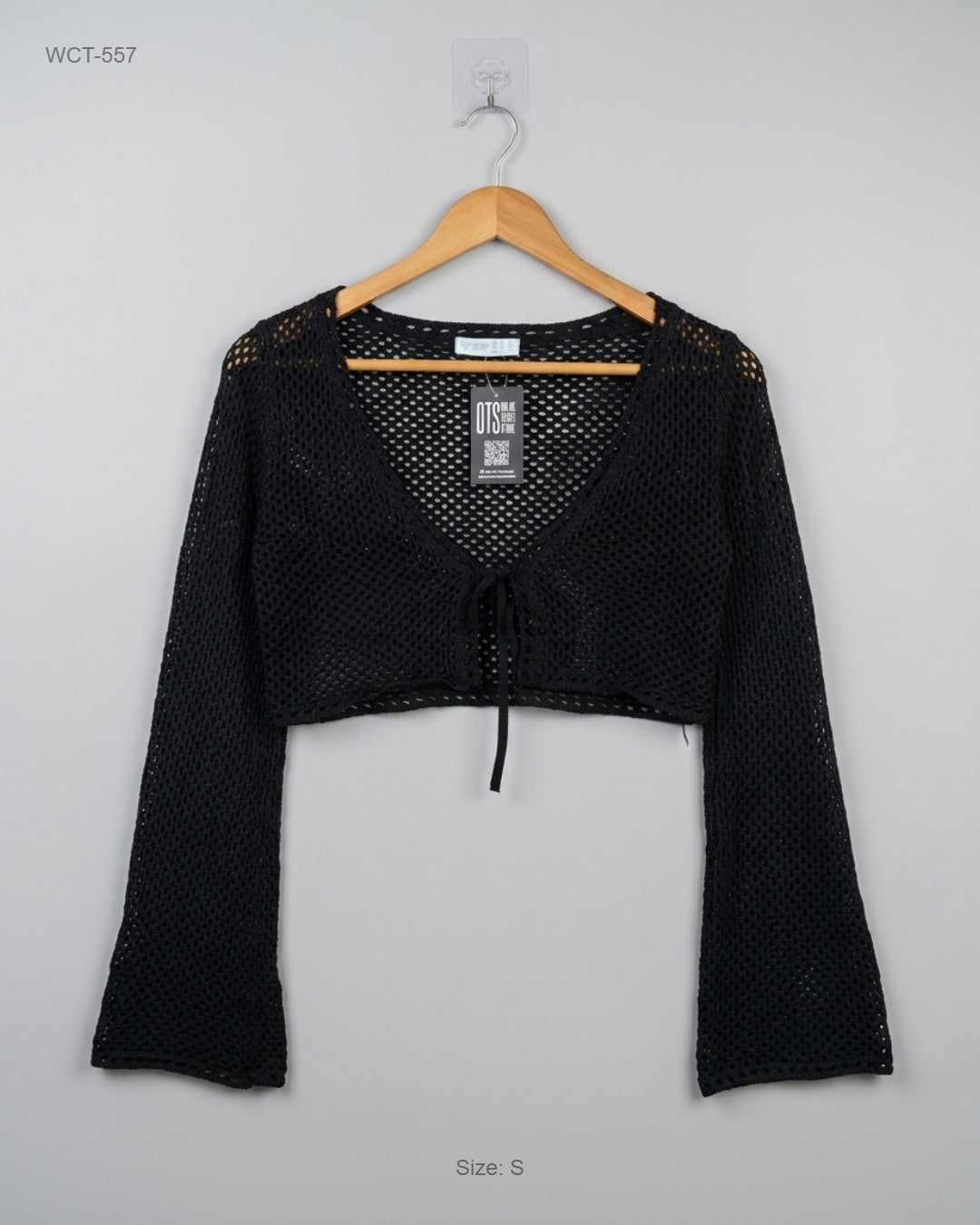 Primark (WCT-557) Crochet Tie-Front Crop Shrug