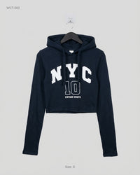 Primark (WCT-563) Cropped Graphic Hoodie