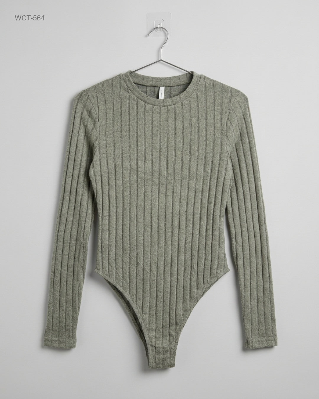 SHEIN DarkGreen Long-Sleeve Bodysuit buy preloved clothing online Pakistan