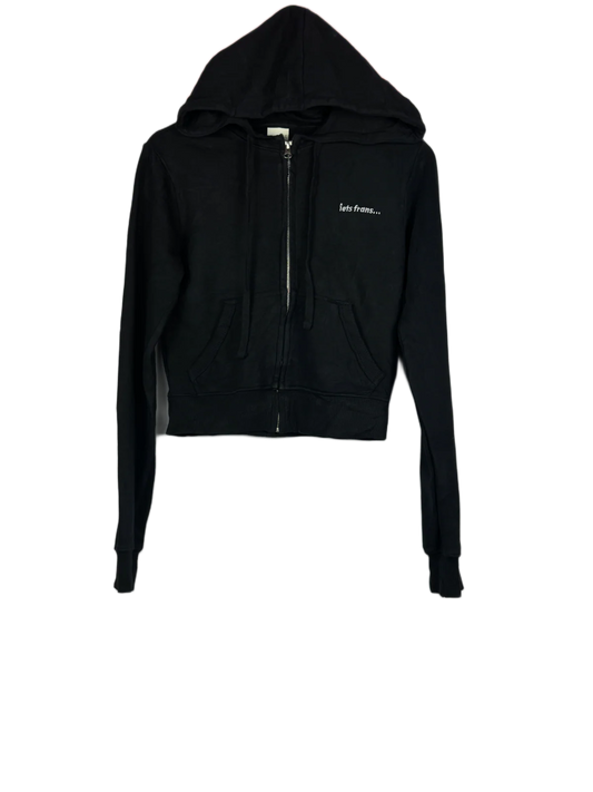 Premium Condition Winter Crop Tops | Preloved Ietsfrans | Black Cotton | Thrift Shop for Women Karachi Pakistan | OTS