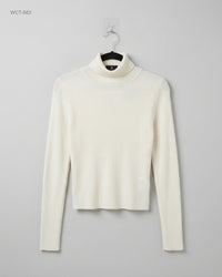 SHEIN (WCT-583) Ribbed Turtleneck Top