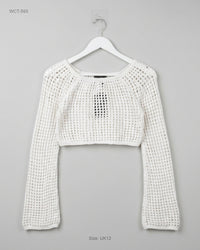New L00K (WCT-593) Crochet Crop Top