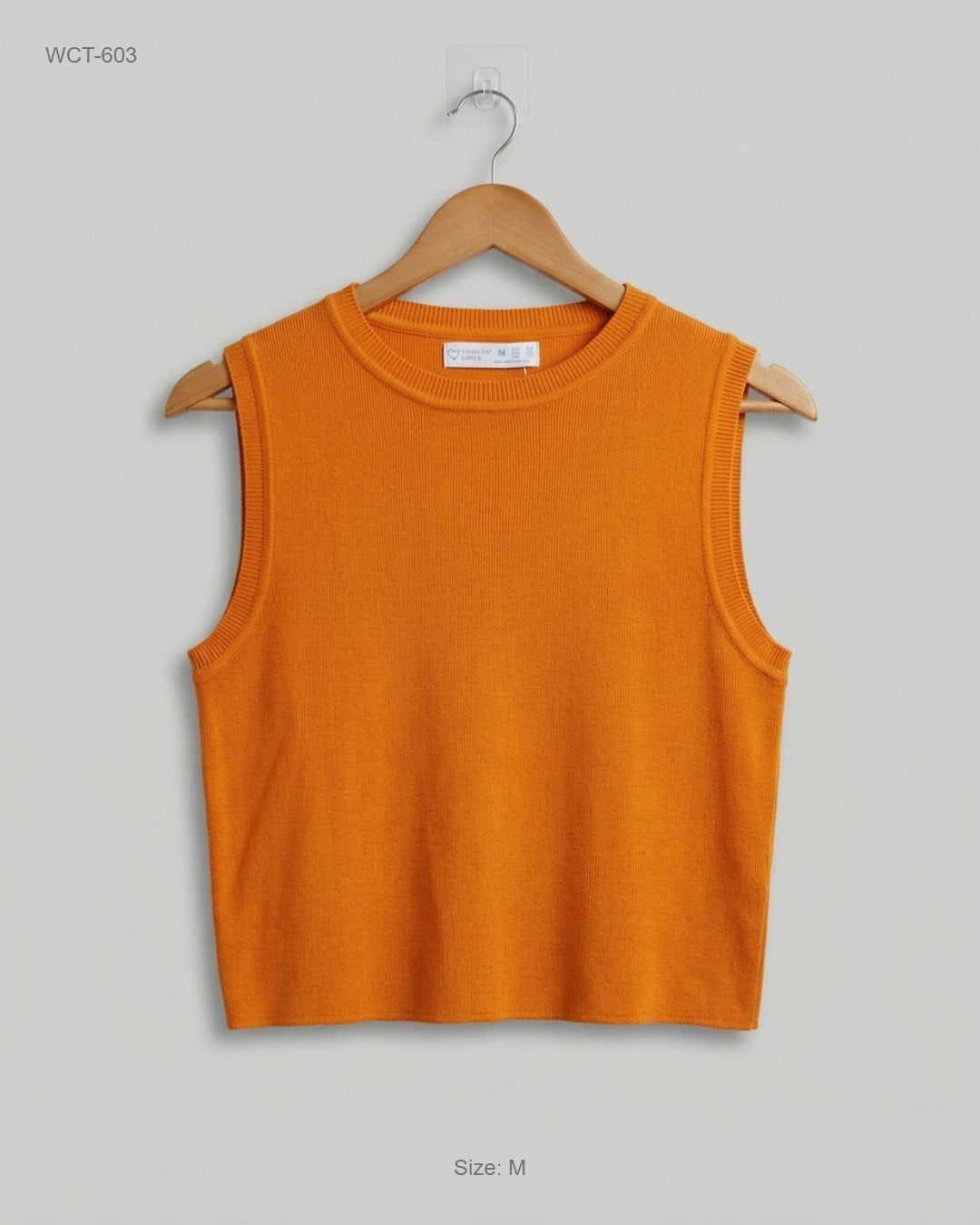 Primark Orange Knitted Vest Top buy preloved clothing online Pakistan