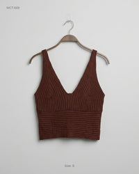 AVA &EVER (WCT-609) Ribbed Knit Bralette Top