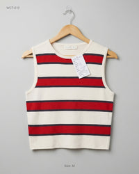 PRIMARKE (WCT-610) Sleeveless Striped Crop Top