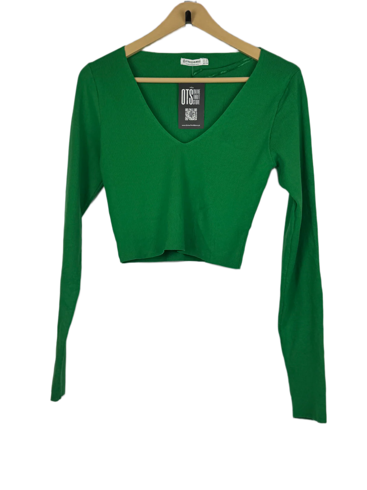 Green Winter Crop Top by Stradiva Rius (WCT-62)