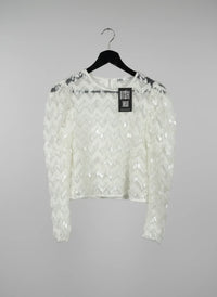 White Winter Crop Top by Zara (WCT-68)